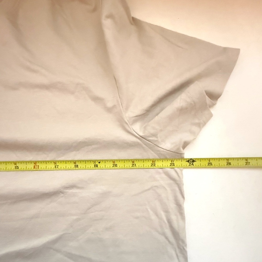 Everlane Uniform Organic Cotton Crew Neck T-Shirt Mens XL Beige Tan Short Sleeve - Picture 6 of 9